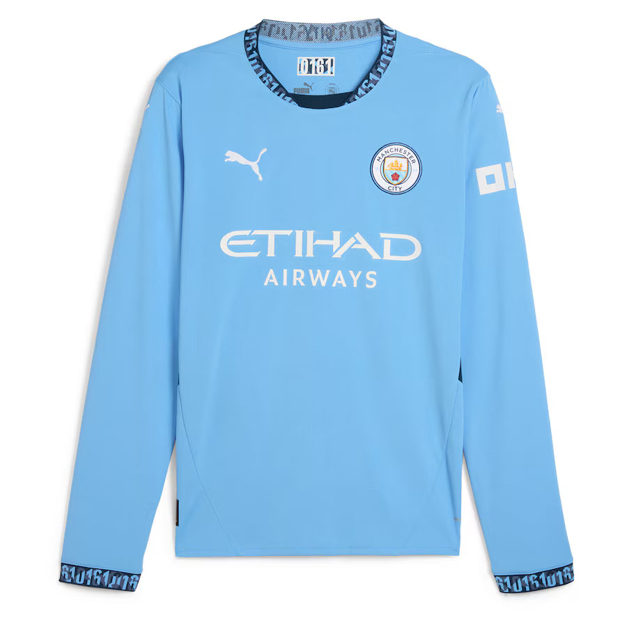 Manchester City Home Long Sleeve Fan Version 25/26