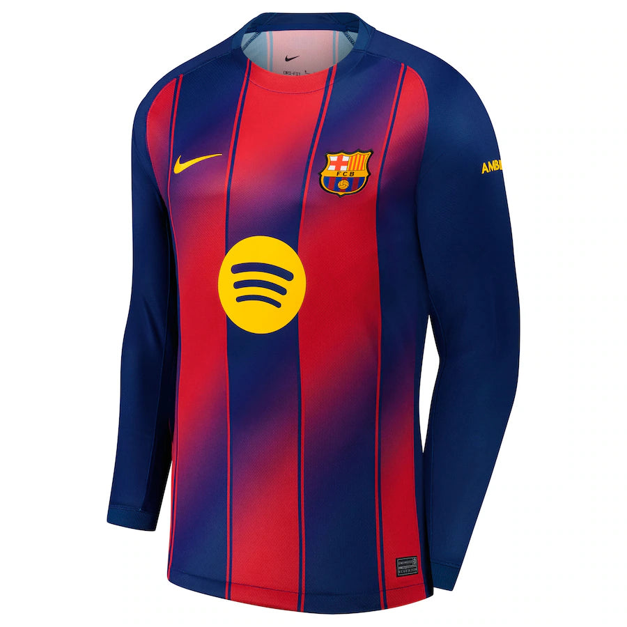 Barcelona Home Long Sleeve Fan Version 25/26