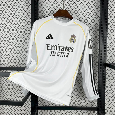 Real Madrid Home Long Sleeve Fan Version 25/26